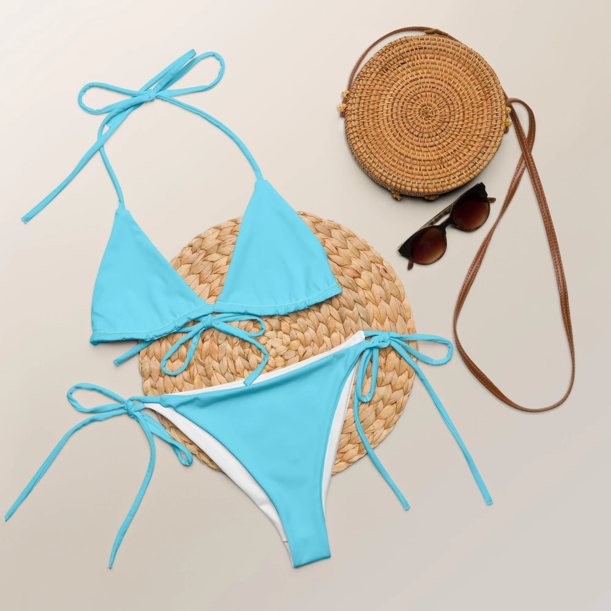 STRING BIKINI SET ECO -CANDY BLUE