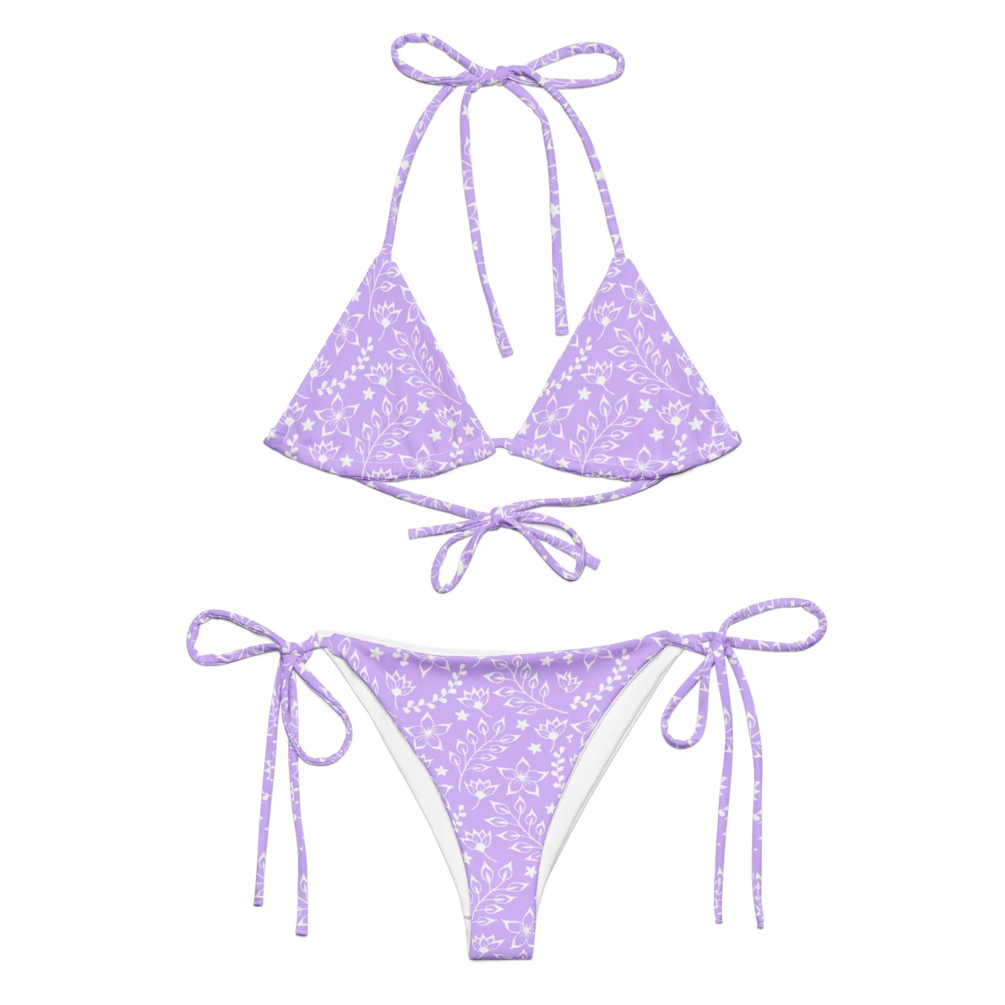 STRING BIKINI SET ECO -GARDEN PARTY LILAC