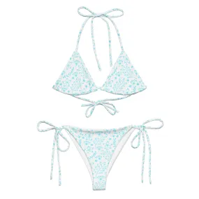 STRING BIKINI SET ECO -GARDEN PARTY WHITE