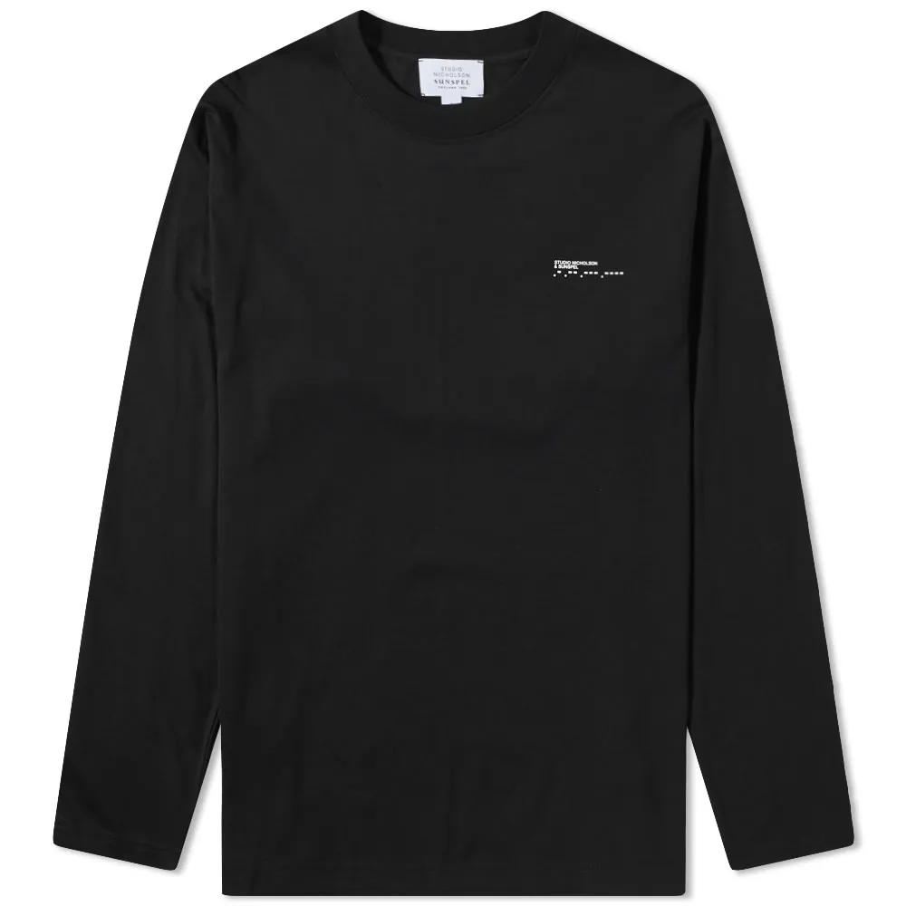 Studio Nicholson x Sunspel Long Sleeve Whyburn T-ShirtBlack