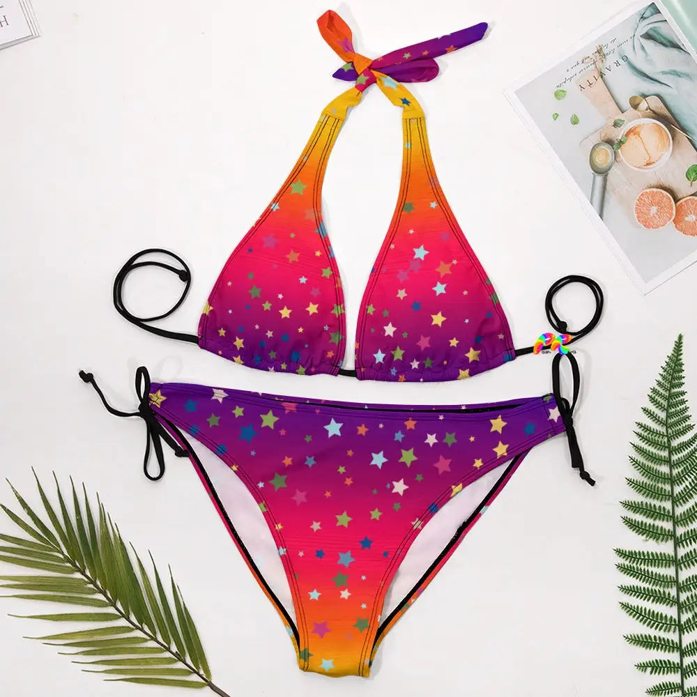 Sunset Stars Plus Size Bikini