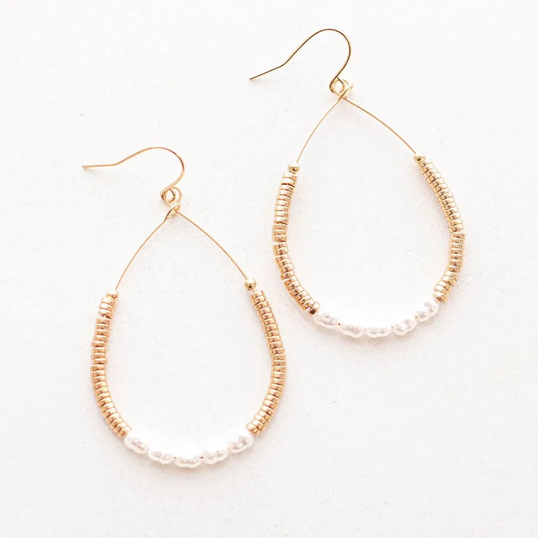 Sweet Pea Earrings, Gold