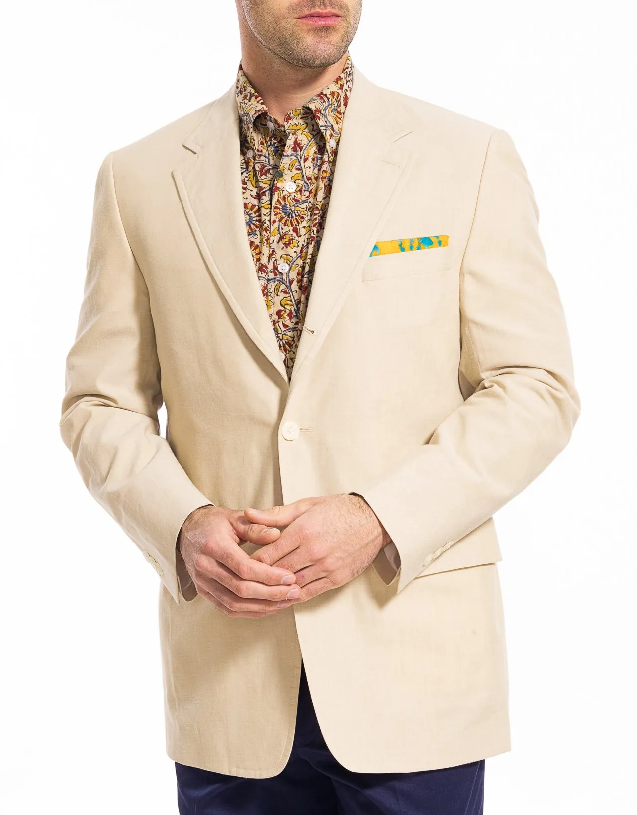 TAN CHAMBRAY SPORT COAT