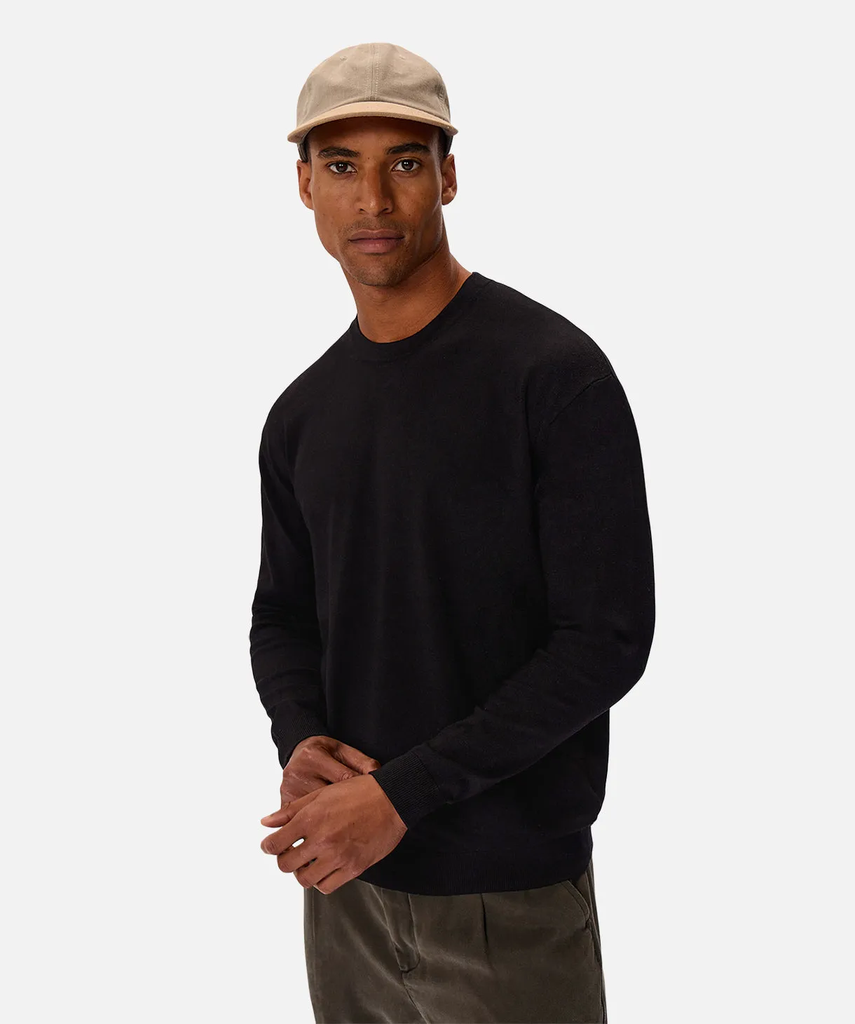 The Basic Crew Sweater - Black