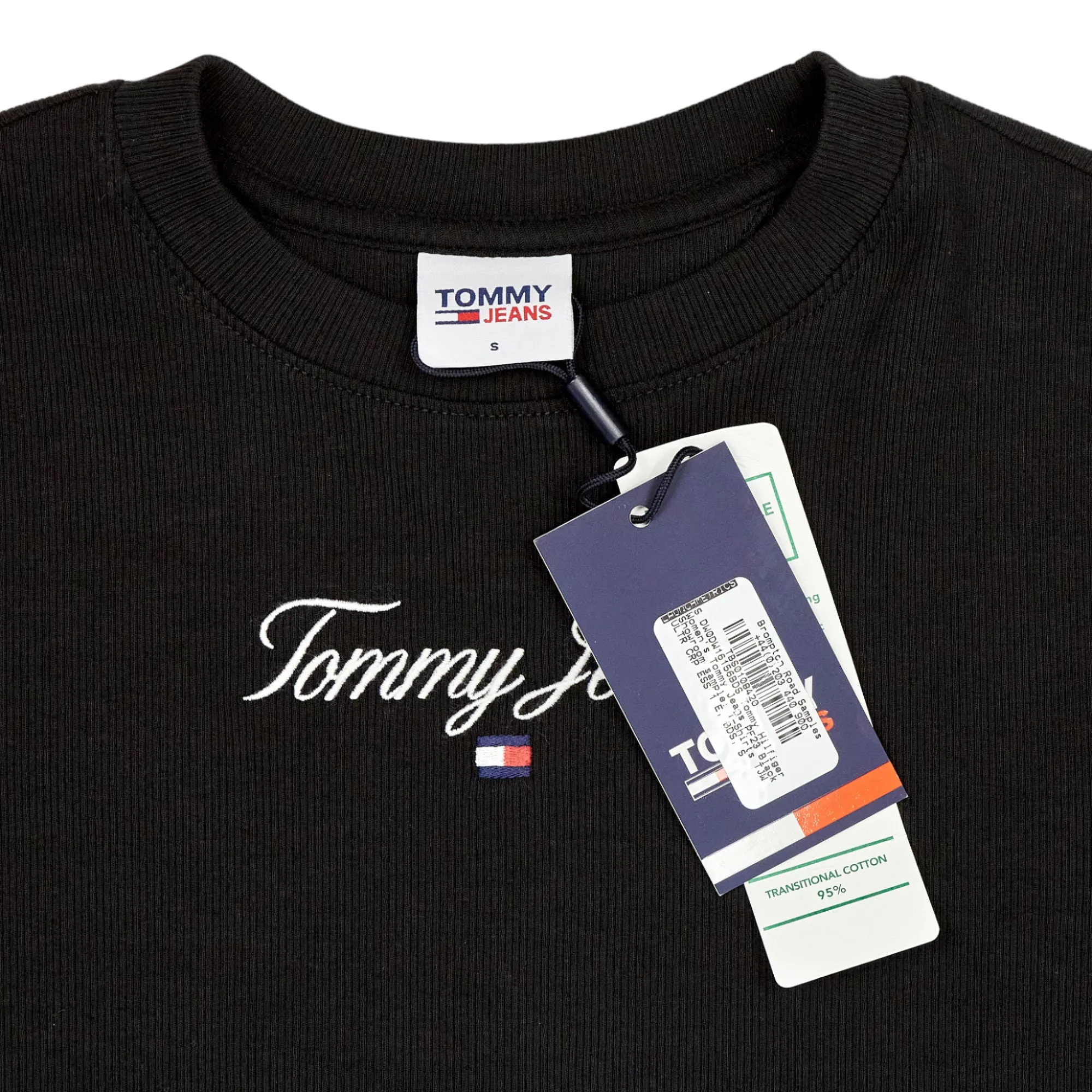 Tommy Jeans Black Ultra Crop Top