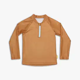 Tyoub Long Sleeve Raglan Rash Vest Recycled Terracotta Kids