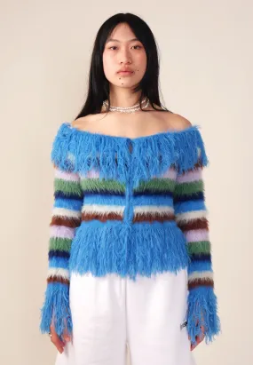 Vivienne Feather Knit Cardigan - Multi