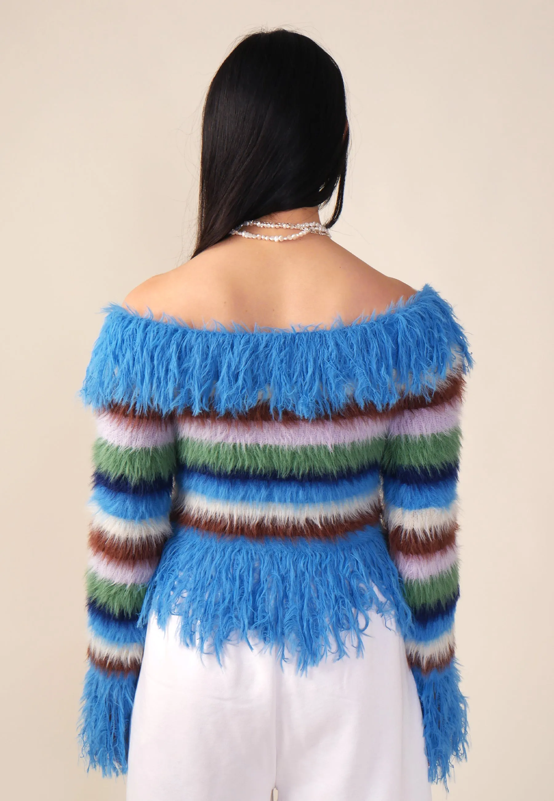 Vivienne Feather Knit Cardigan - Multi