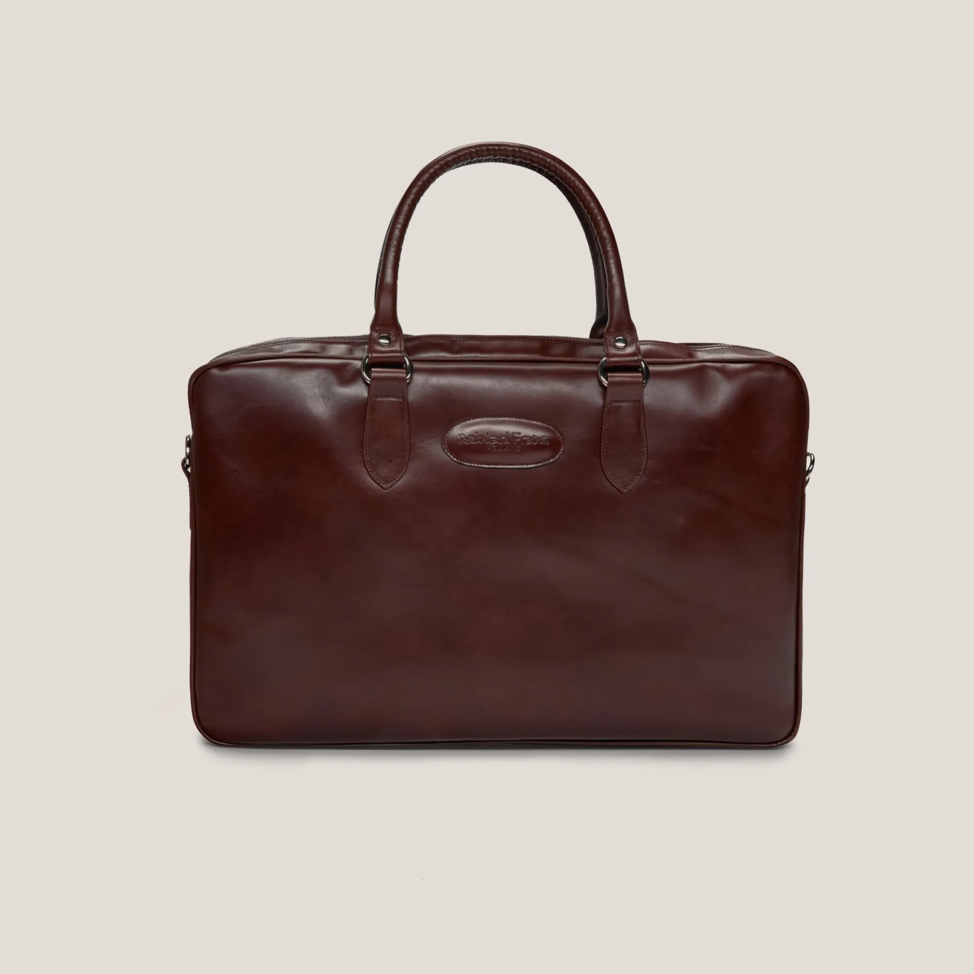 Voyager 01 Travel Laptop Bag Mahogany Calf