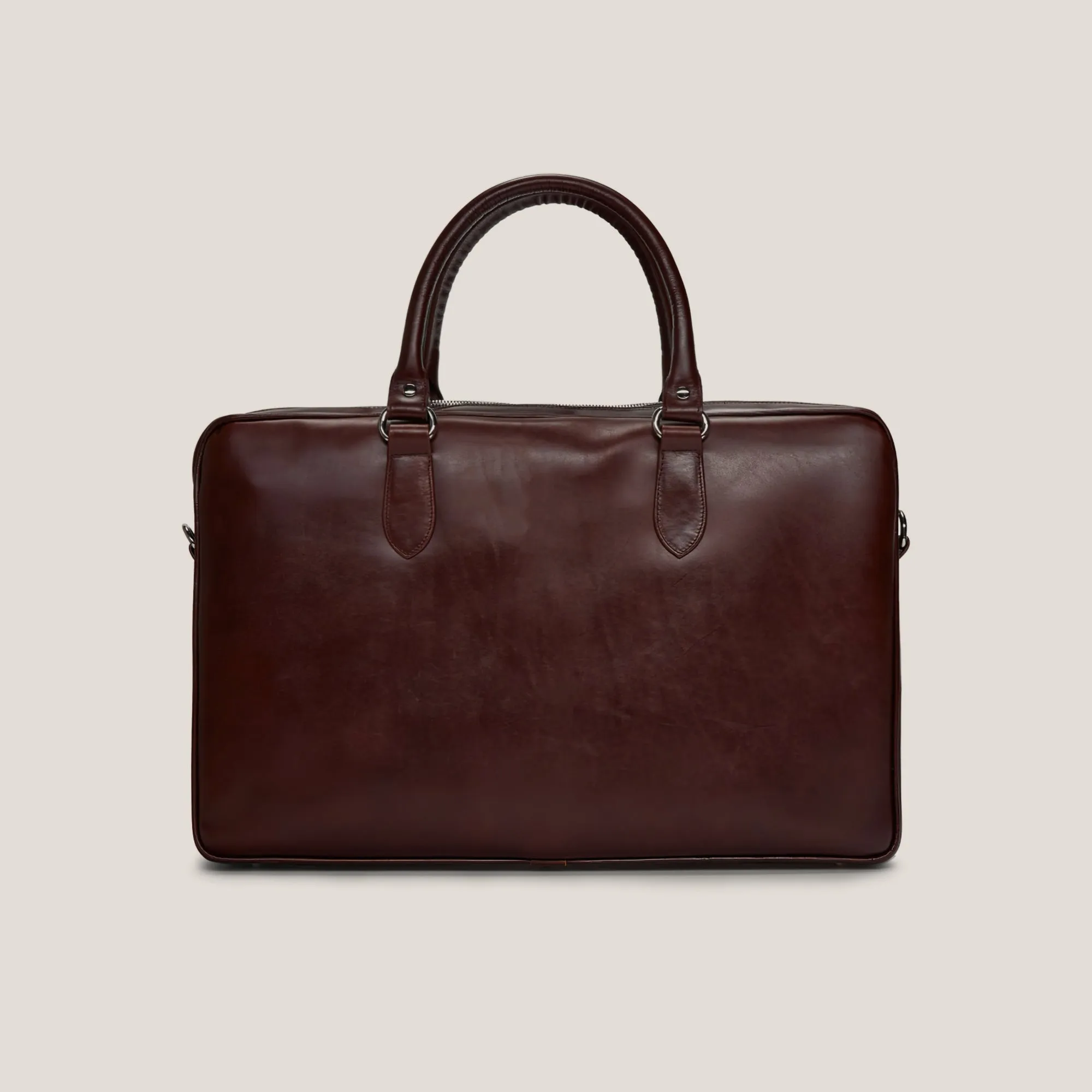 Voyager 01 Travel Laptop Bag Mahogany Calf