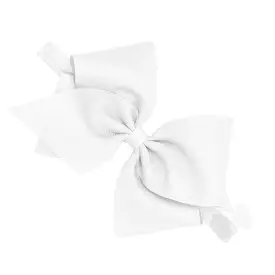 Wee Ones Bows - Mini King with Band - White