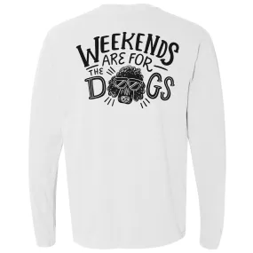 Weekends Are For The Dogs Whiskey Snug Logo Long Sleeve T-Shirt