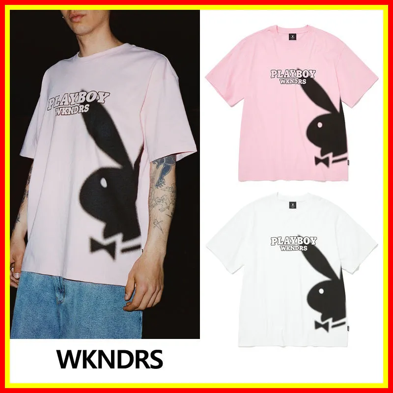 WKNDRS  |Unisex Street Style U-Neck Plain Cotton Short Sleeves