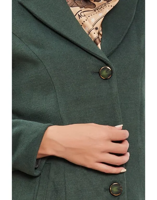 Women Coat Green Color