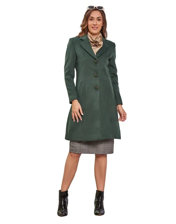 Women Coat Green Color