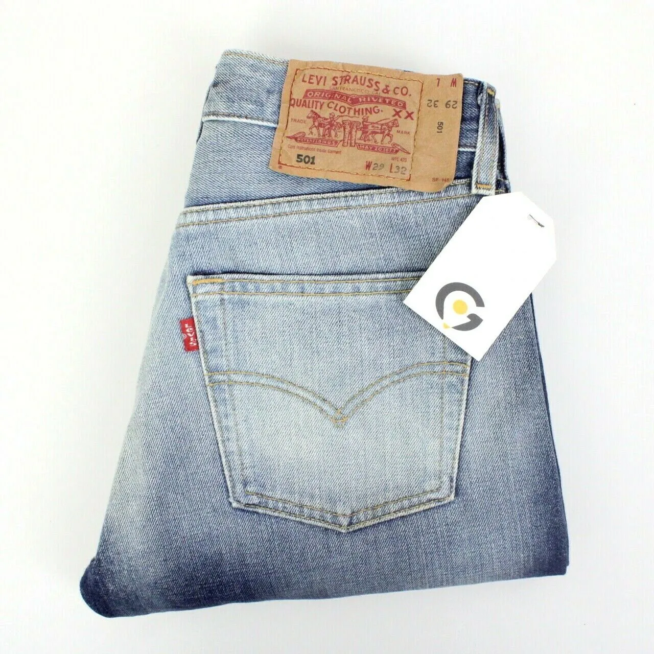 Womens LEVIS 501 Jeans Mid Blue | W26 L32