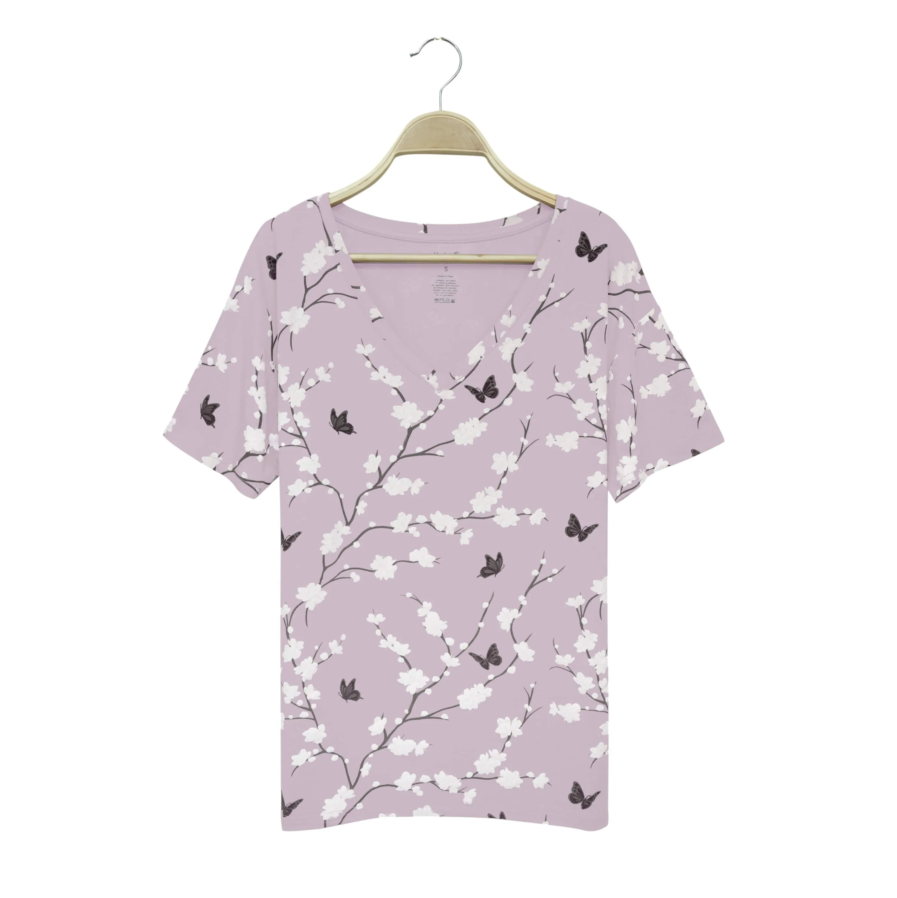 Women’s Relaxed Fit V-Neck in Cherry Blossom