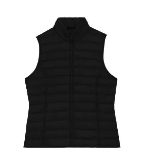 Womens/ladies light recycled body warmer black Native Spirit