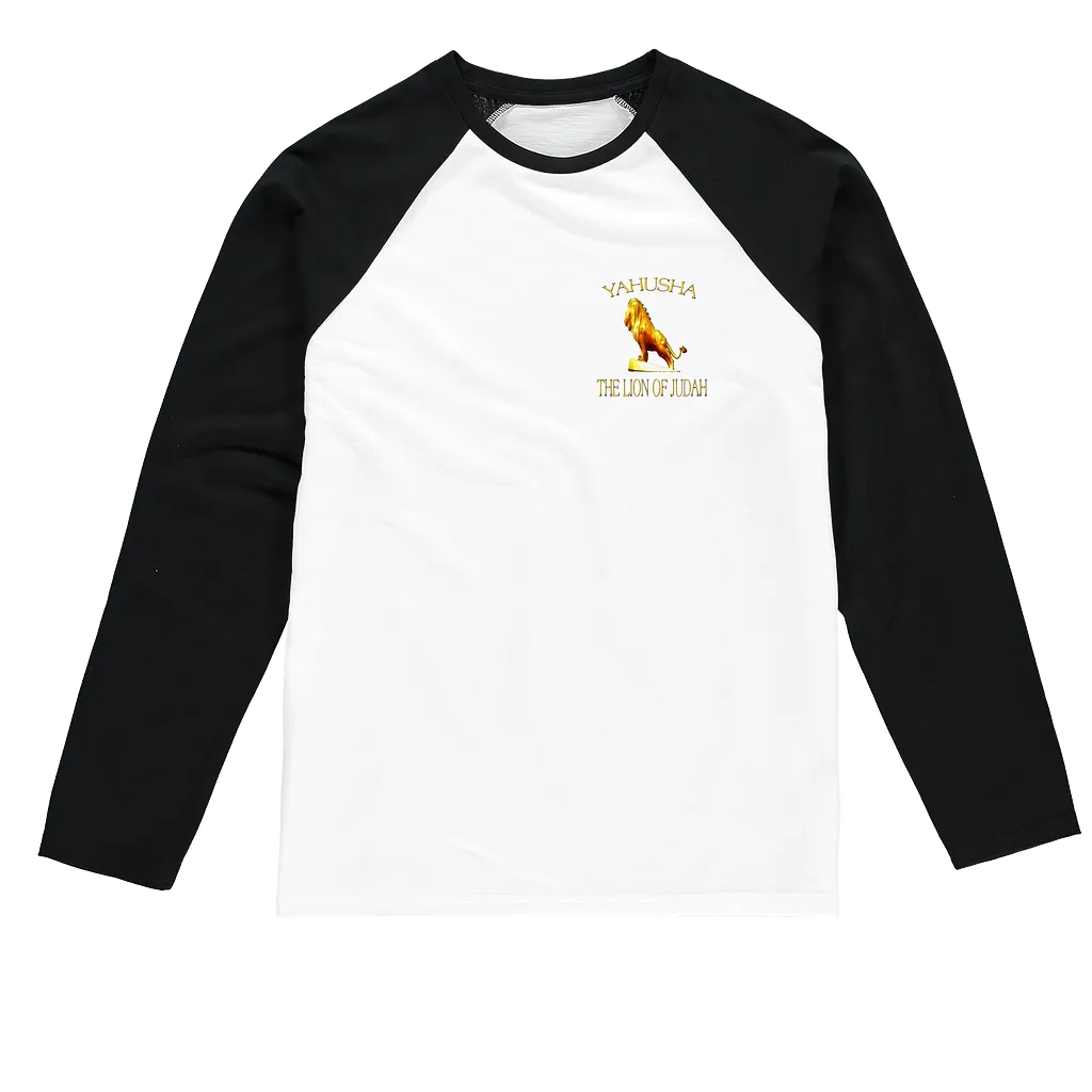 Yahusha-The Lion of Judah 01 Designer Sublimation Raglan Long Sleeve Unisex T-shirt